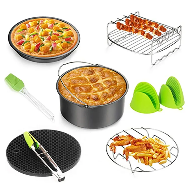 Bpa Free Airfryer Baking Bakeware Non-Stick Coating Air Fryer Accessories Sets
