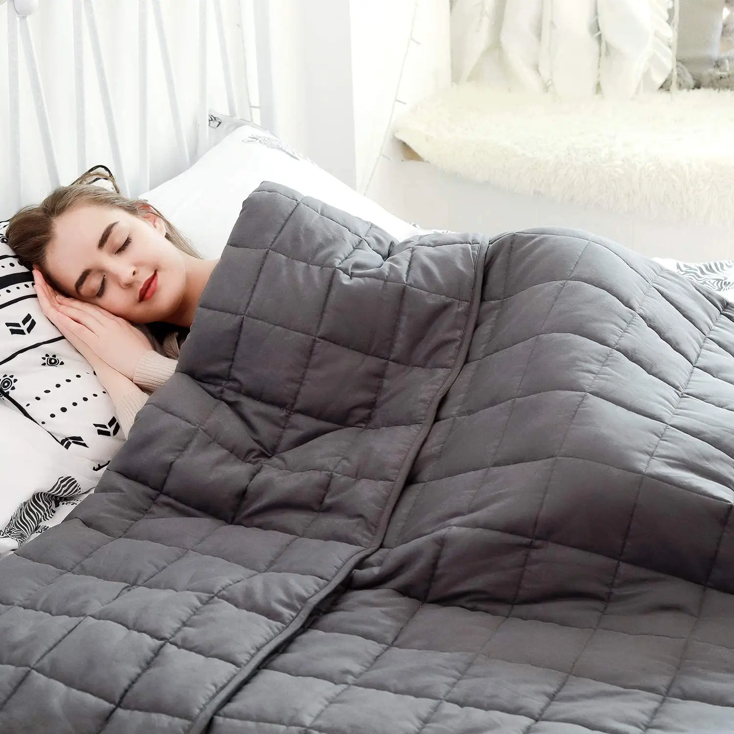 Weighted blanket custom size color heavy blanket manufacturer custom package weighted blanket