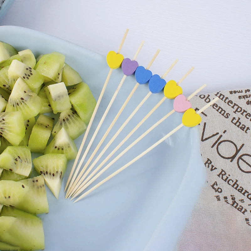 Eco Friendly Bamboo Skewer Manufacturer Decorative Wholesale Bamboo Skewers Fruit Picks