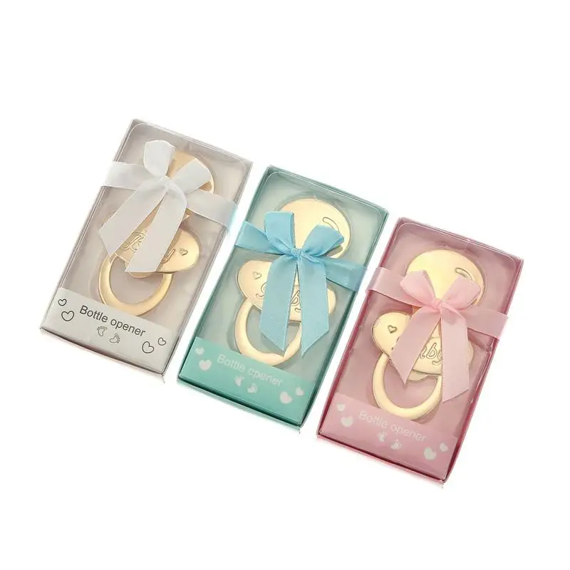 Creative Baby Party Baby Full Moon Gift  Wedding Gift Zinc alloy Beer Bottle Opener Gold Plated Bottle Opener