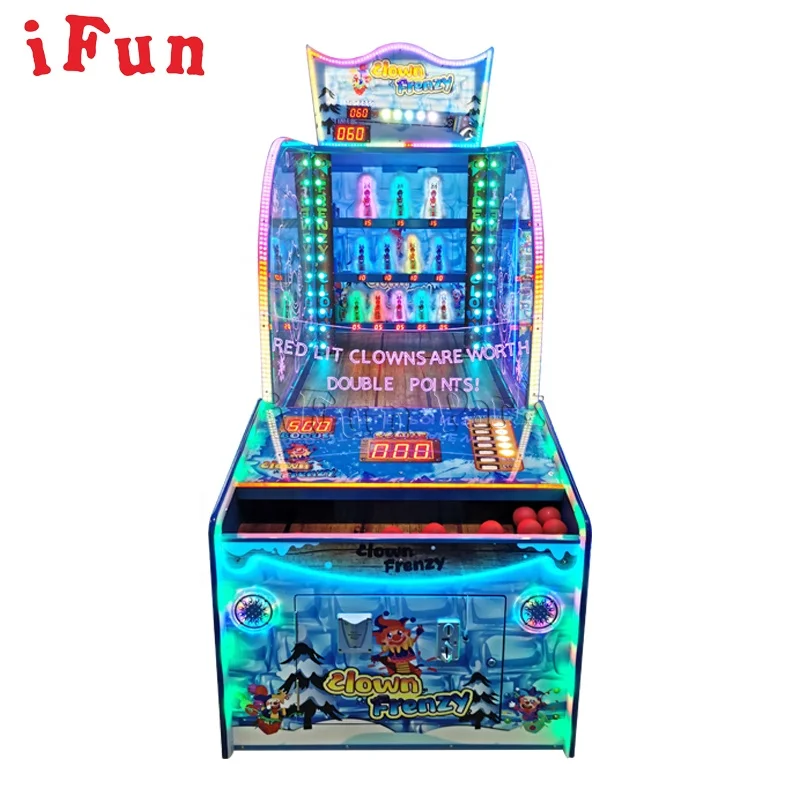Ifun factory Hit Down Clown Frenzy New Luxury Modern Ticket Redemption Coin Operated Arcade Game Machinies For Sale