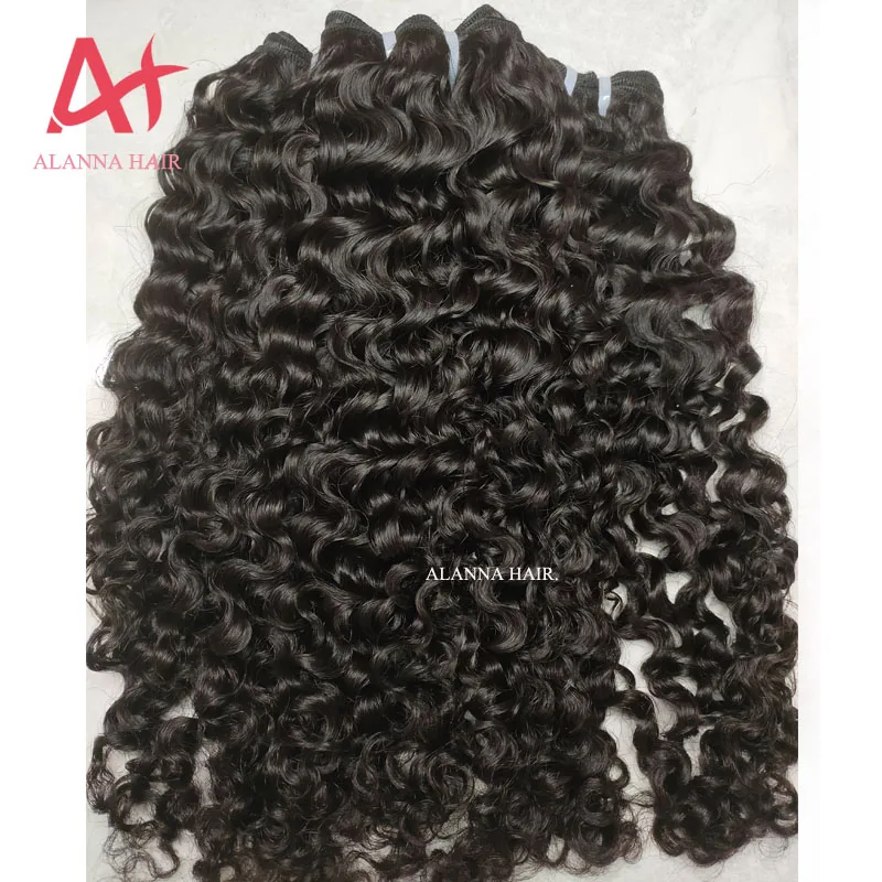 
Alanna Hair Hot Selling Highest Quality Raw Cambodian Hair Unprocessed Can Be Dyed Human Cambodian Deep Wave Curly 10