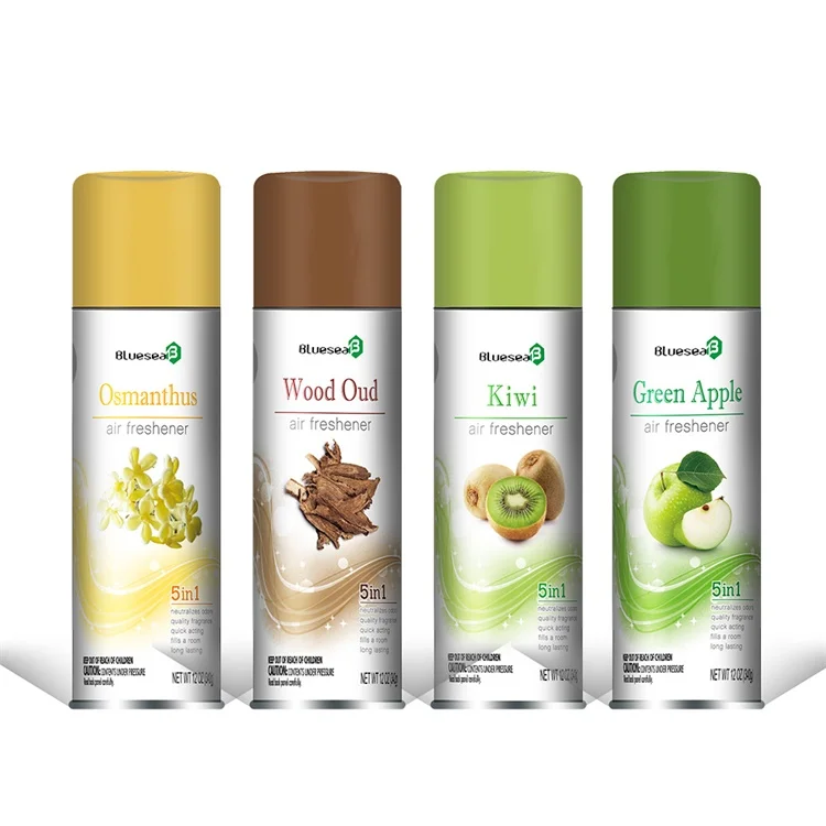 300ml 360ml Eco-Friendly Air Freshener Spray Aerosol Patterned Flower Design for Home Hotel Restaurant Office & Living Room