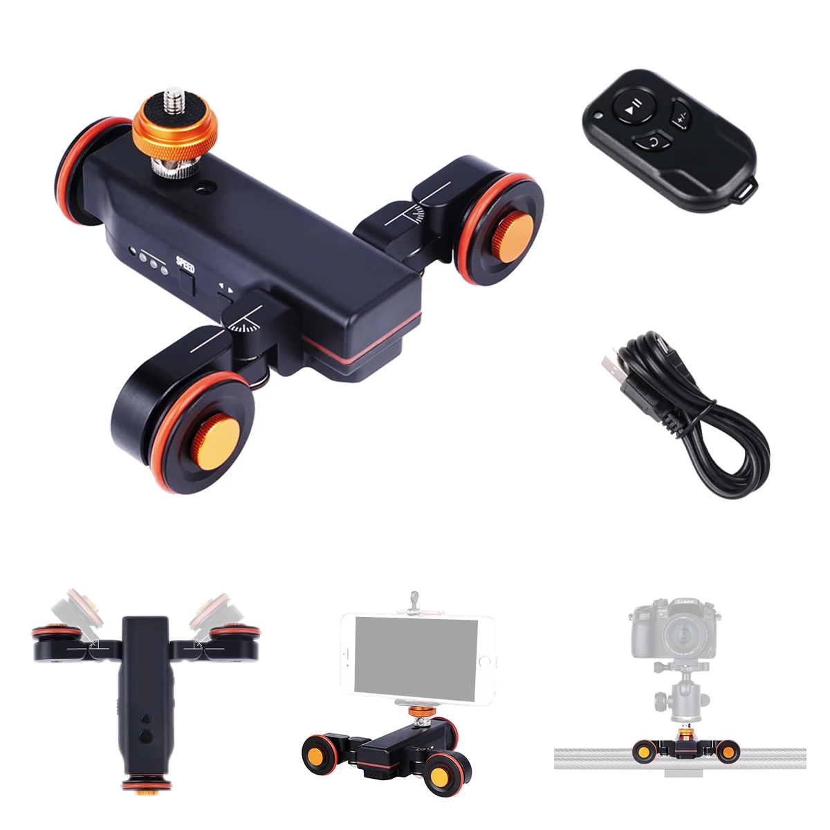 YELANGU Photography Equipment Camera Photo Accessories Motorized Autodolly for DSLR Camera