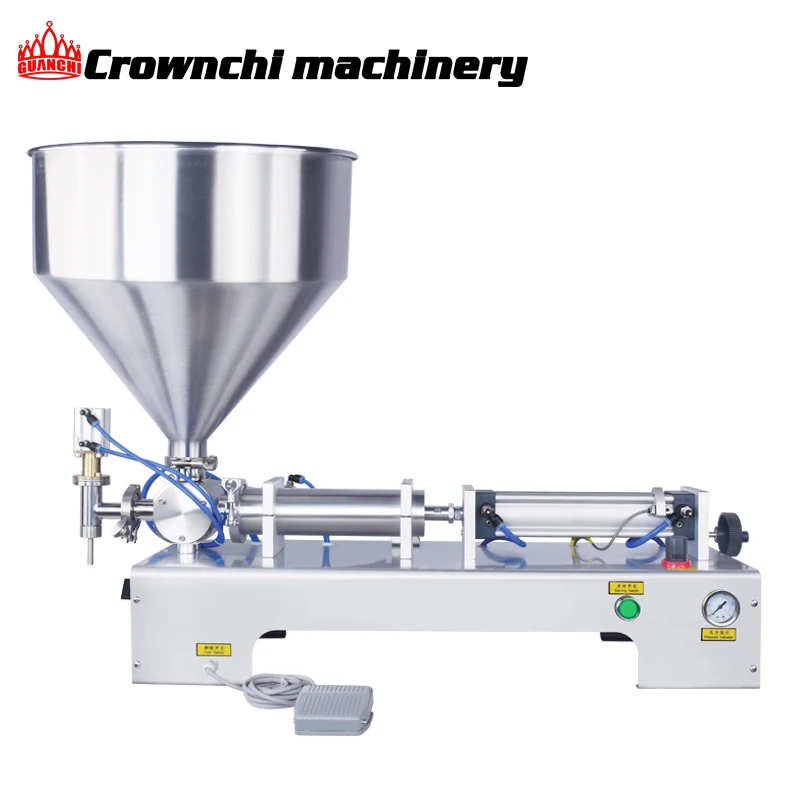 Manufacturer supply single head pneumatic liquid paste filling machine for yogurt jelly honey ice cream