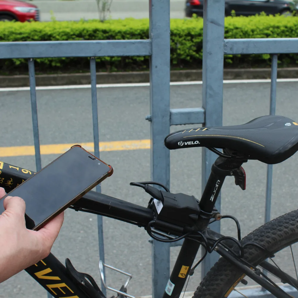 shared helmet locks iot smartphone app control sharing public bike QR code scanning automatic cycle lock