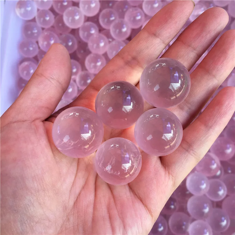 high quality rose quartz mini size spheres crystal balls natural gemstones healing crystal stone gifts