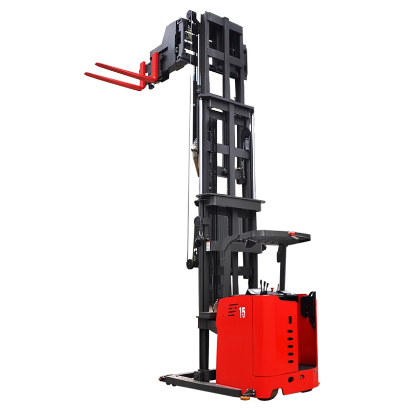 MIMA VNA Forklift 1000-1500kg 3-way Electric Pallet Stacker with Lifting Height 6500mm