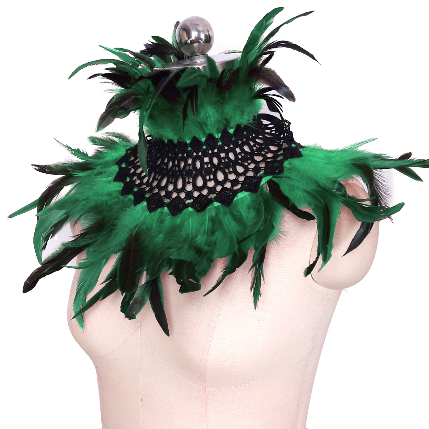 2023 New Women Feather Scarf Shawl  Lingerie Adjust Gothic Halloween Carnival Feather Costume Rave Christmas Show Burning