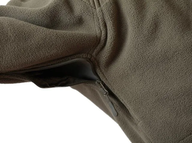 Custom Zip Up Long Sleeve Color Block Stand Collar Blank Outdoor Fleece Jackets For Men