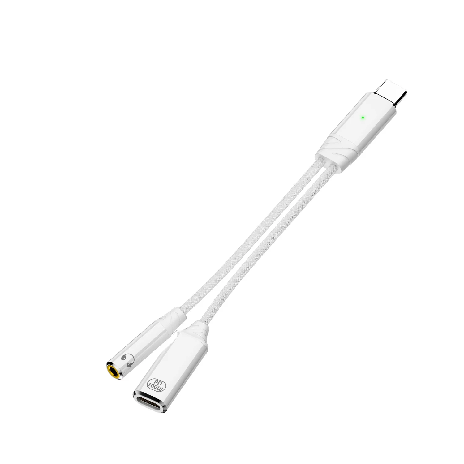 USB C to 3.5mm Headphone and Charger Adapter 2 in 1 USB C to 3.5mm Audio Jack Adapter PD Fast Charging with USB C to Aux Cable