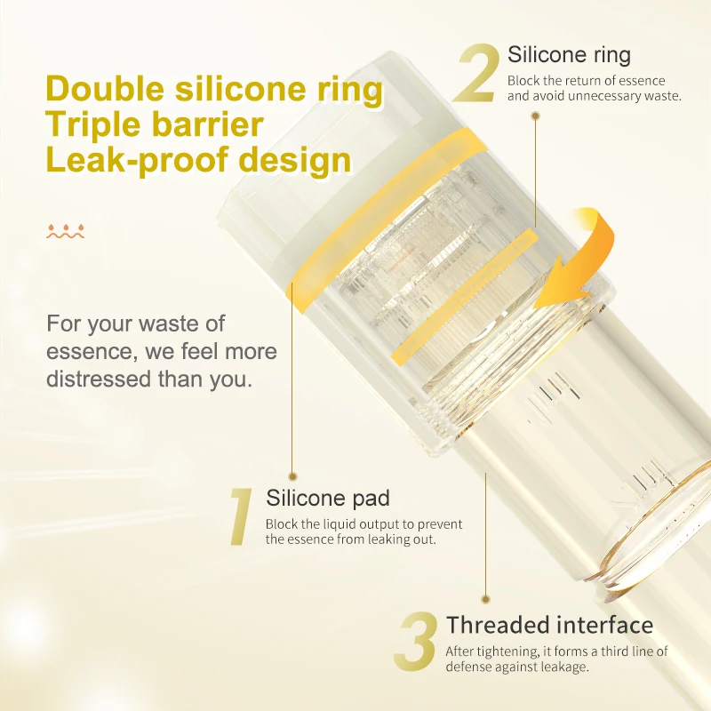 Wholesale 0.25mm 0.5mm 1.0mm 12 needles Round nano 4D Silicone nano cartridge for Hydra microneedle pen M7