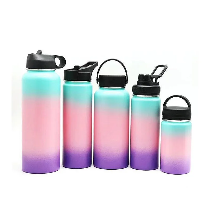 
18oz 25oz 32oz 40oz 64oz In stock double wall 304 outdoor sport water bottle Camping thermos stainless flask 
