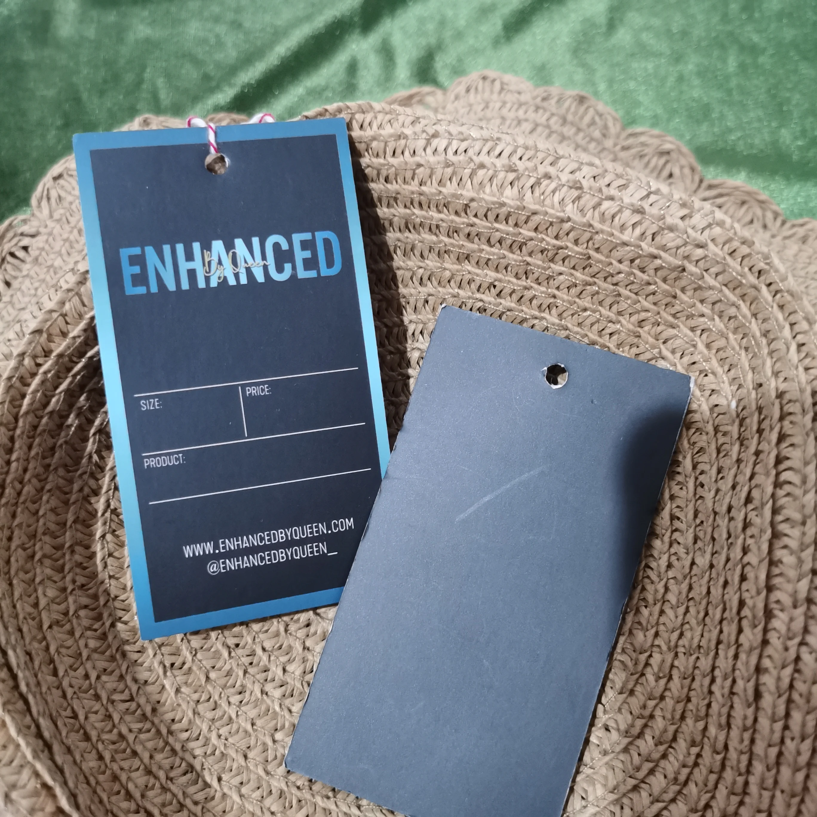Eco-friendly recycle customized brown kraft paper hang tags for clothing and packaging