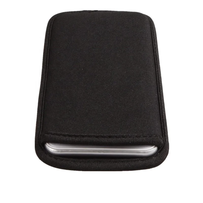 Customized Neoprene Zipper Mobile Phone Bag Earbud Smart Phone Pouch Case for iPhone Protective Mobile Sleeve Bag