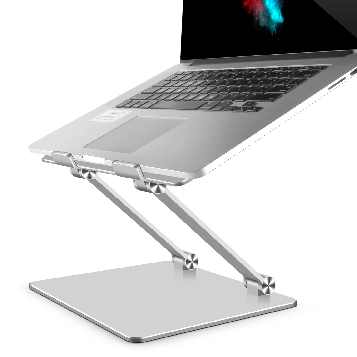 Lightweight Simple Cooling Design Laptop Holder Desktop Stand Made Of Aluminum Adjustable Height Tabletop Notebook Stand Bracket
