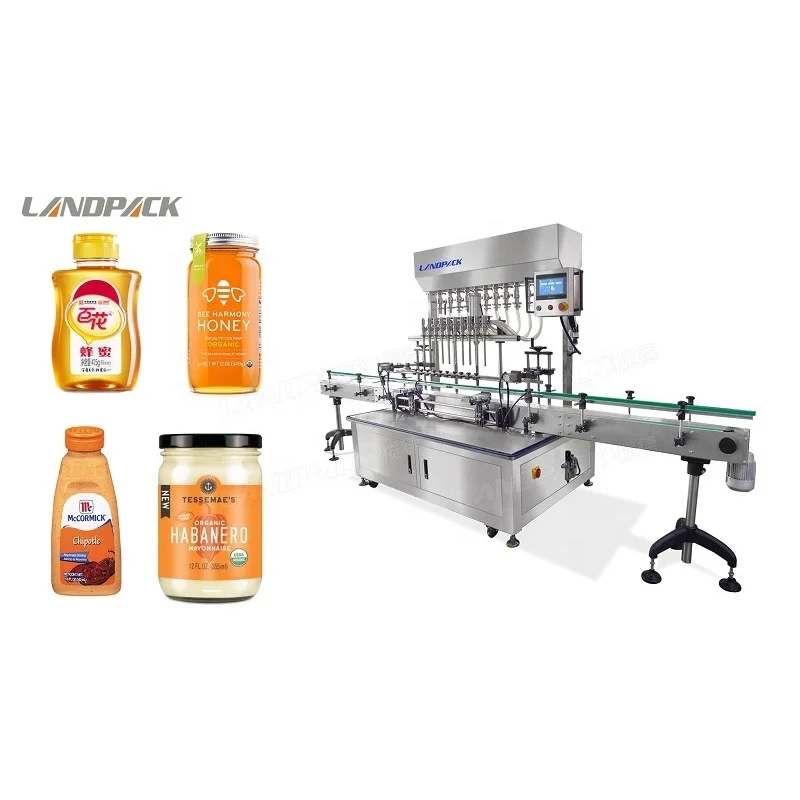 Automatic Overflow Self Flow Piston Honey Cream Paste Liquid Bottle Filler Filling Machines Machine