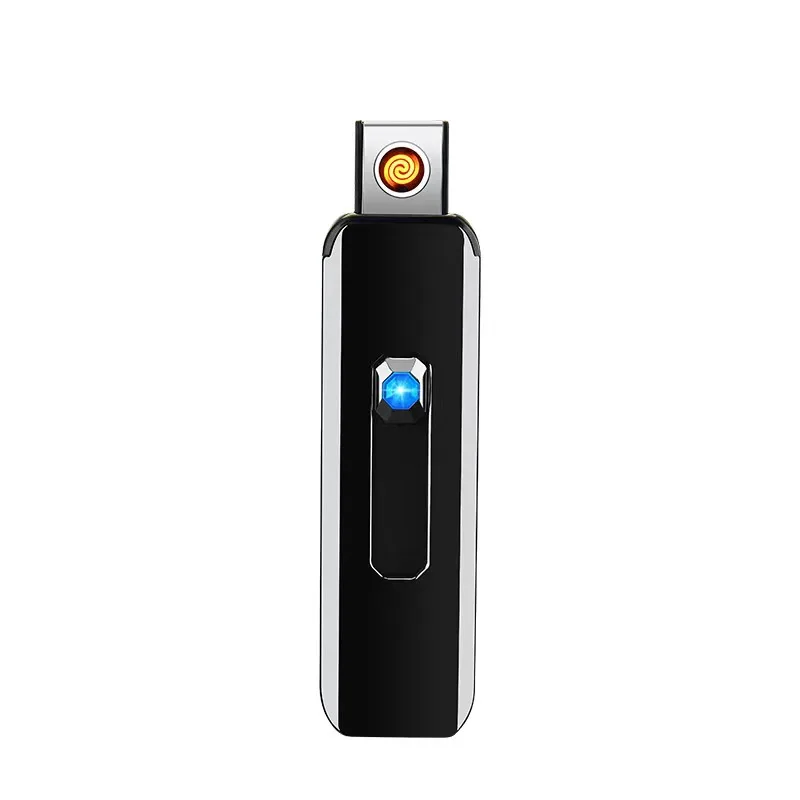 Usb Электронная зажигалка перезаряжаемая портативная ветрозащитная аксессуары для курения оптом дешевая