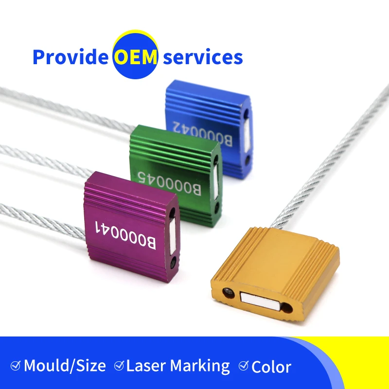 OY-CS107 Safety Logistic Galvanized Tamper Proof Square Oil Tank Cable Security Lock Seal