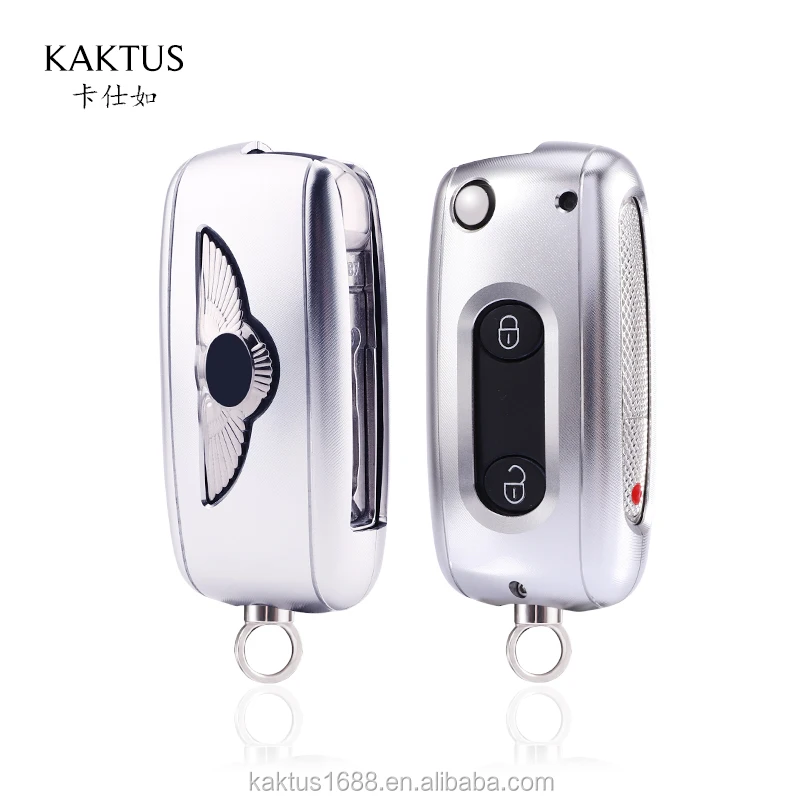 Car Key Case for Bentley Bentayga Continental Aluminium alloy protect Cover Car key shell