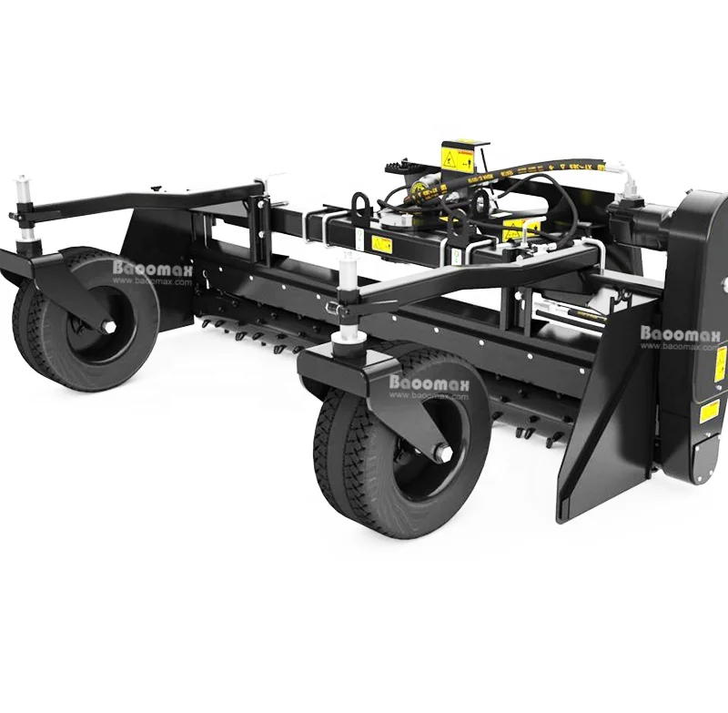 Hot sale Factory price  skid steer attachments harley rake soil conditioner for skid steer loader