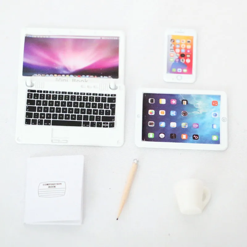 Hot Selling Product Miniature Electronic Equipment Pad Smartphone Computer Doll House Accessories Mini Toys For Kids