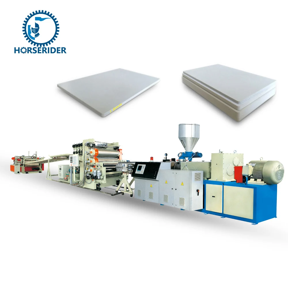 HorseRider Customized High Quality WPC PVC Crust Foam Board Extrusion Line For Wall Panel Advertisement and Furniture Board