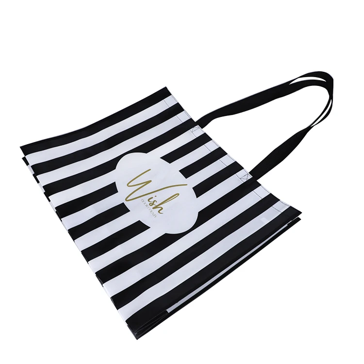 Eco friendly fashion reusable non woven fabric shopping non-woven bag custom logo