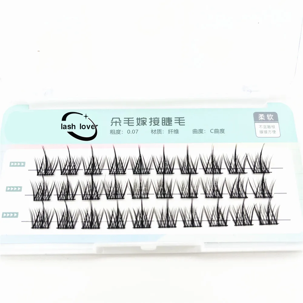 Lash Lover New Design Diy lashes Extension Individual Cluster Eyelashes Grafting Fake Eyelash Extension Pre-Cut lashes