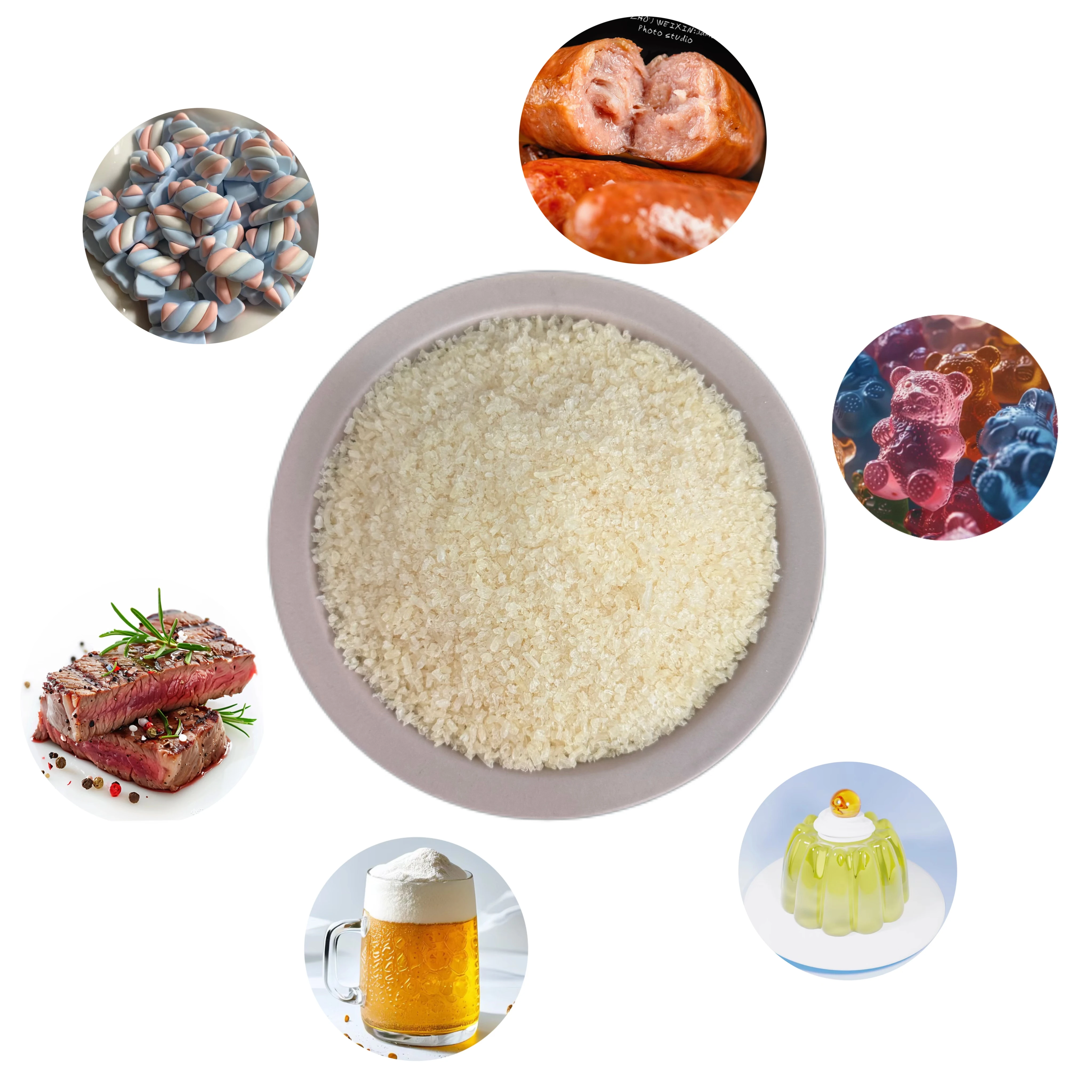 Gelatin Factory Supply High Quality Food Grade Gelatin Granule Gelatin