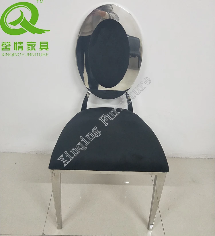 B310 Modern PU leather stainless steel luxury metal frame banquet dining chair for wedding and hotel