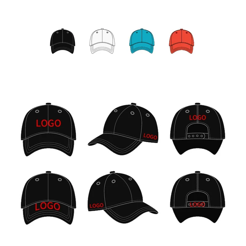 Professional Fitted Snapback Men Running Womens Hats Red Running Cap Custom Sports Caps