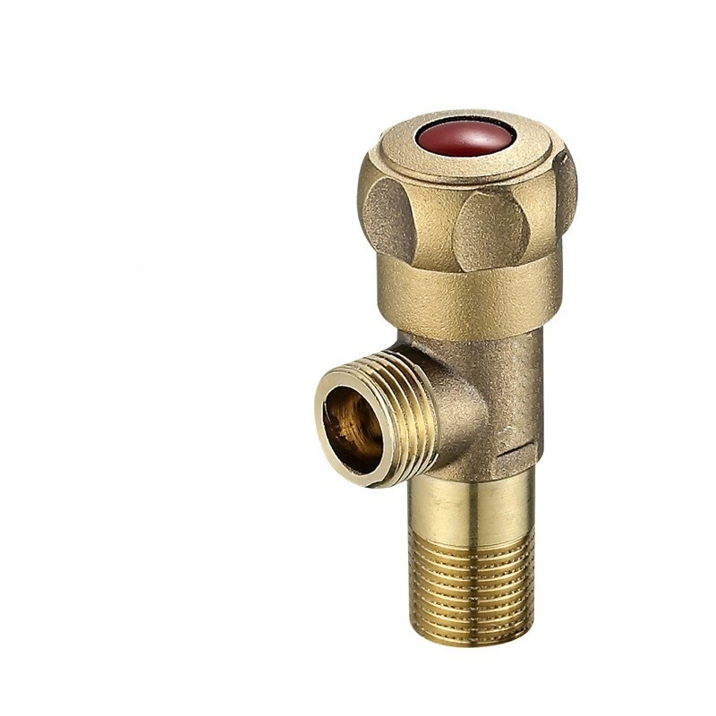 Universal 1/2 Thread Triangle Brass Brass Angle Valve Product Bathroom Angle Valve For Toilet Sink Water