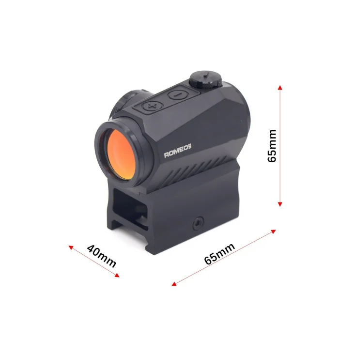 Hunting Optics Sight Tactical Reflex Scope 1X20mm Romeo 5 Red Dot Sight with 10 Illumination Settings Aluminum Holosun Red Dots