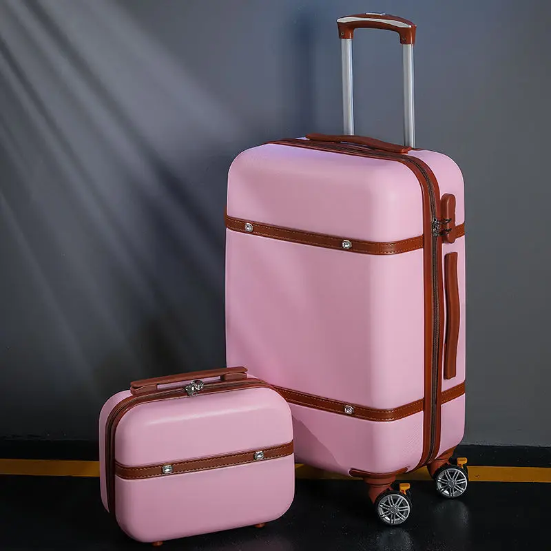 2024 New Fashion Cute Style 24-inch Luggage Password Box 20-inch Small Cabin Luggage