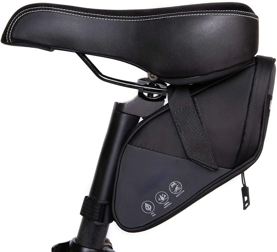 Mini Portable Reflective Bike Saddle Bag Rear Tail Seatpost Bicycle Accessory  for MTB Cycling Nylon