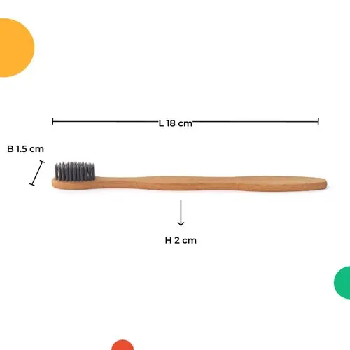 100% Natural Black Soft Bamboo High Quality Waterproof Cleansing Brush Logo Toothbrush
