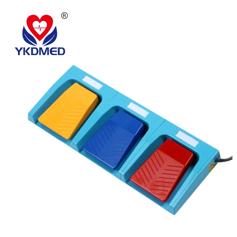 Reusable Surgical Single/ Double/ Triple Electrosurgy Generator Control Pedal Monopolar Electrosurgical Foot Switch