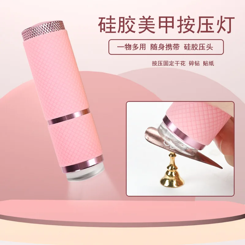 Mini 9 LED Flashlight Nail Dryer UV Light Lamp For Gel Polish Manicure Nail Art Tools Hand Held Fast Drying Machine Portable