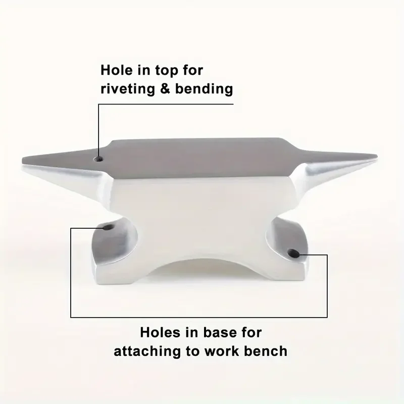 HOBBYWORKER Stainless Steel Cowhorn Anvil - Professional Jewelry Shaping Tool, No Power Needed