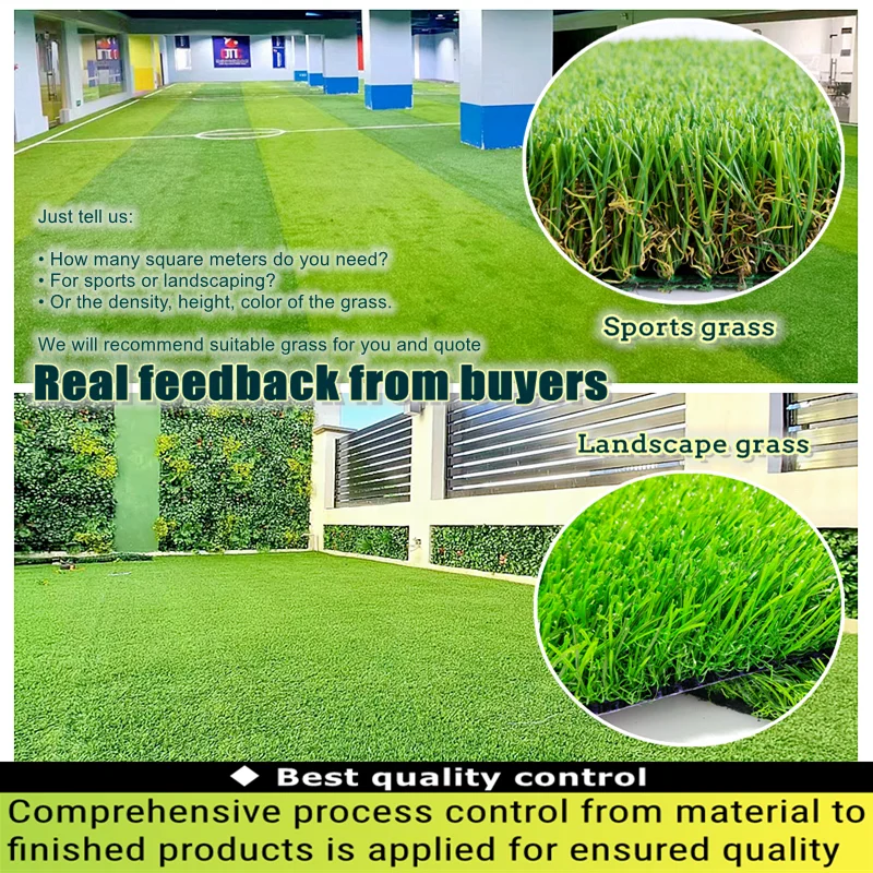 Long Useful Life Grass Carpet Artificial Outdoor Soccer Landscape Grass Custom Grass Synthetic Turf Lawn