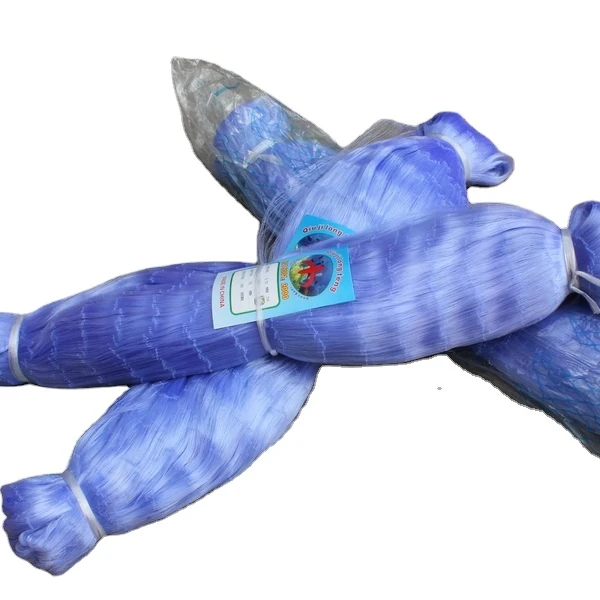 Nylon Monofilament fishing Net with blue color length 180 meters 0.12MM  75  MD 50  MD