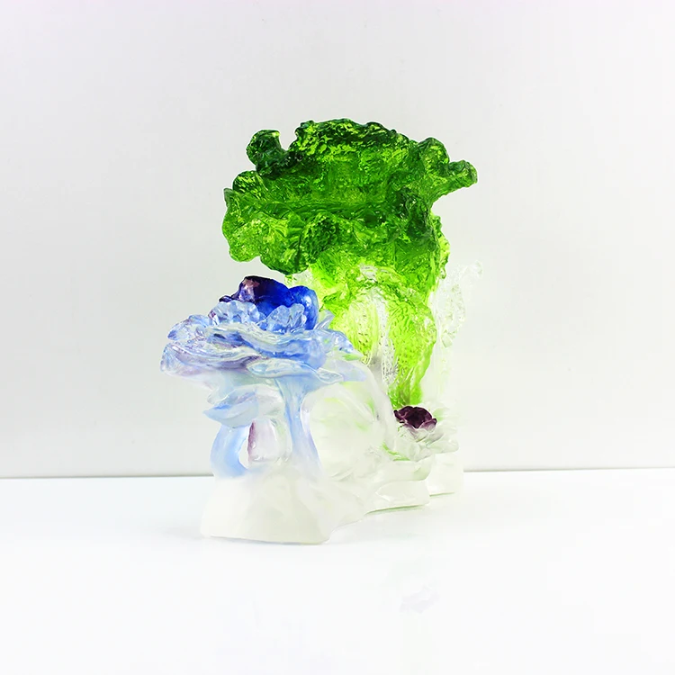 Wholesale Chinese Style Lucky Jade Cabbage Model And Fortune Cabbage Statues For Sale