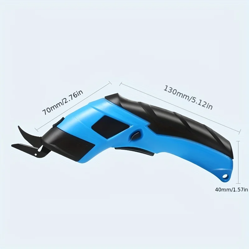 3.6V Rechargeable Electric Scissors Smooth Wireless Battery Cutter Cloth Carpet PVC Leather-Home Use Cordless Sewing Shear DIY