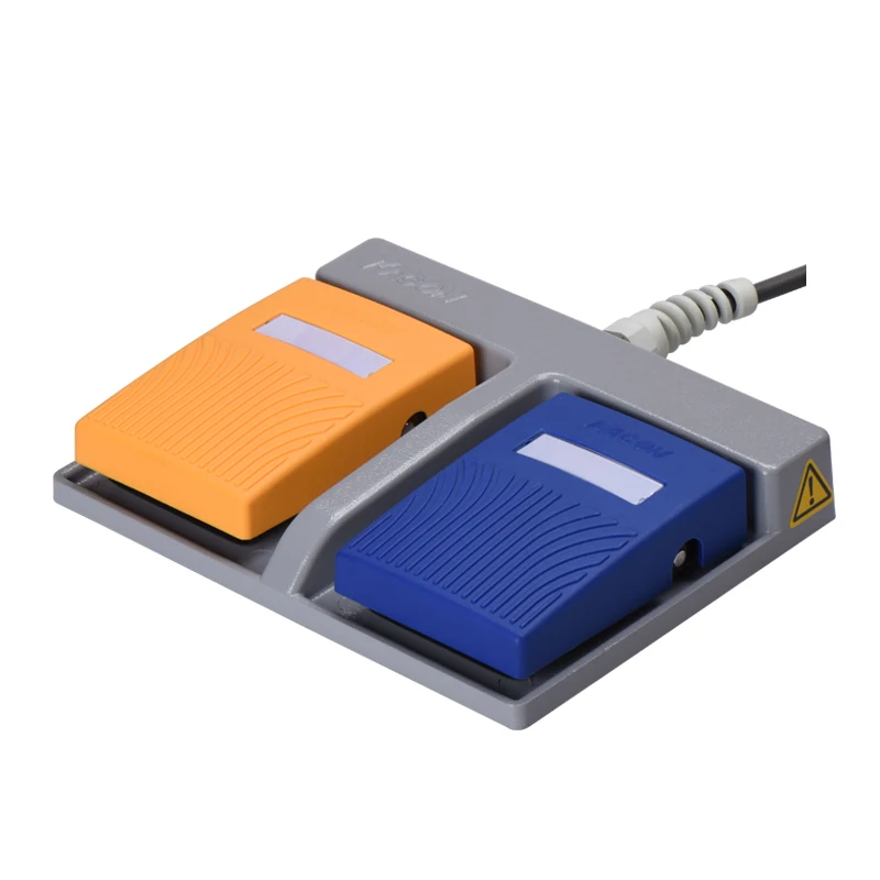 KACON IP68 Водонепроницаемый черный/желтый/синий/серый медицинский ножной переключатель с одиночными