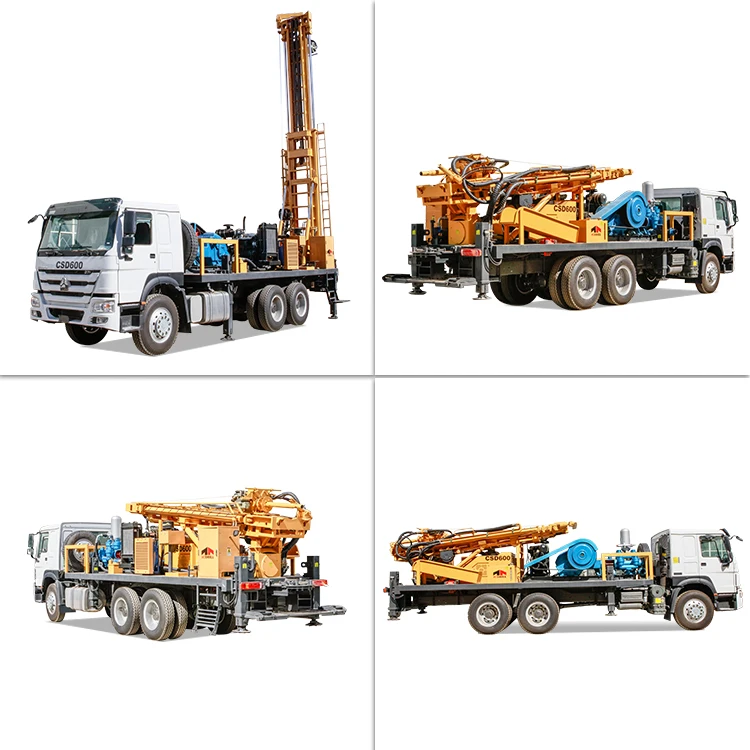 6X4 Chassis Diesel Power Drilling Machine Borehole Water Well Drilling Rig For Sale