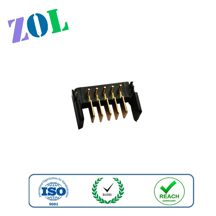 2.0mm pitch 16 pins right angle dip  type male battery connectors with harpoon