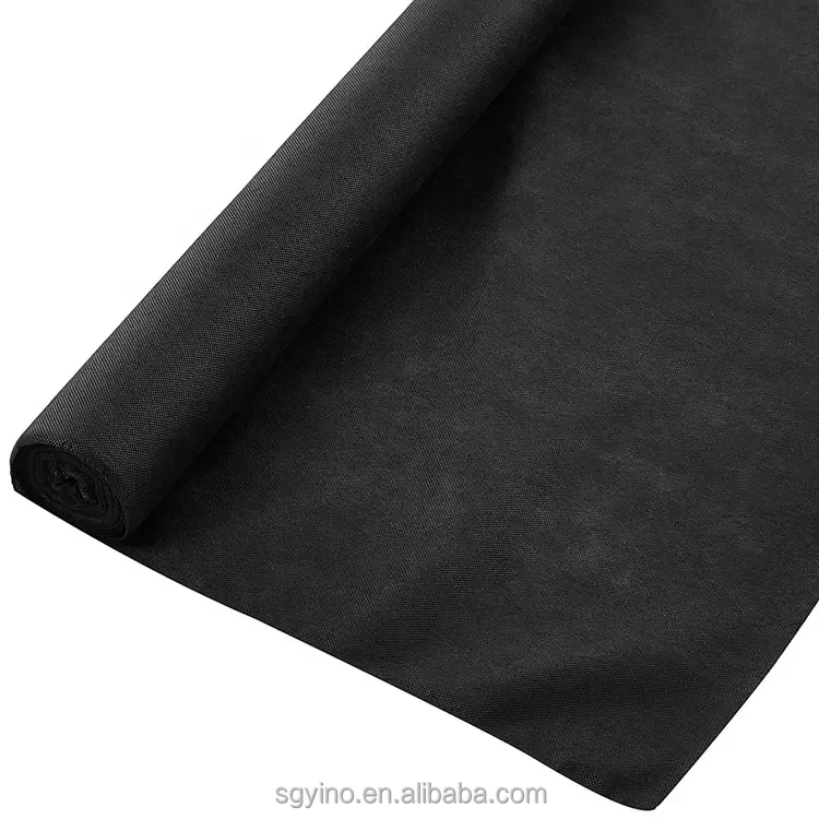 Nonwoven manufacturers anti weed mat Black Film polypropylene material Agriculture Farming weed barrier block fabric