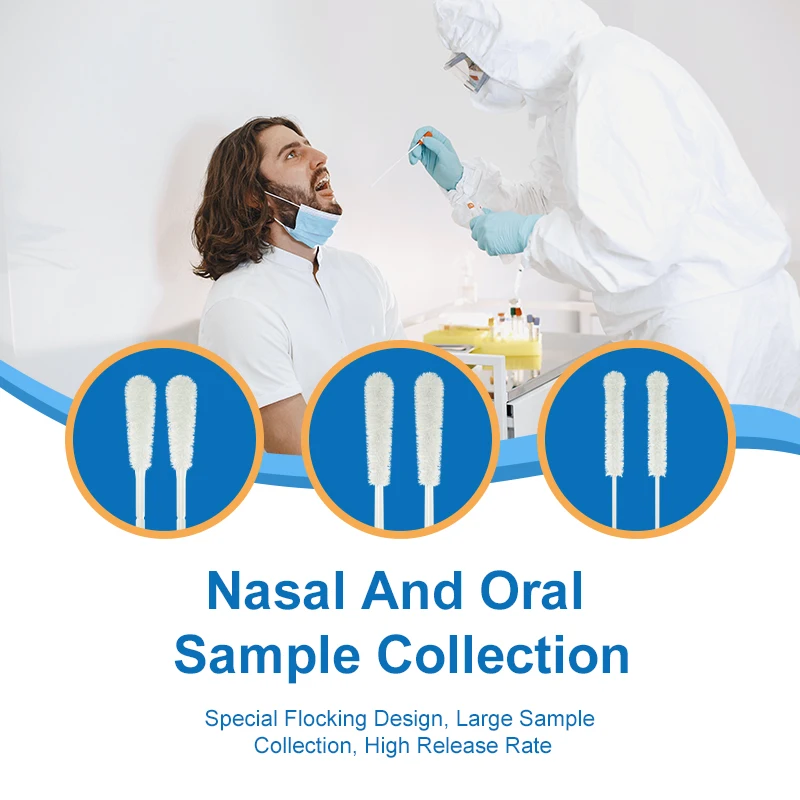 Тест на ДНК vtm образец коллекционный тампон тест орогарянелиальный Флокированный