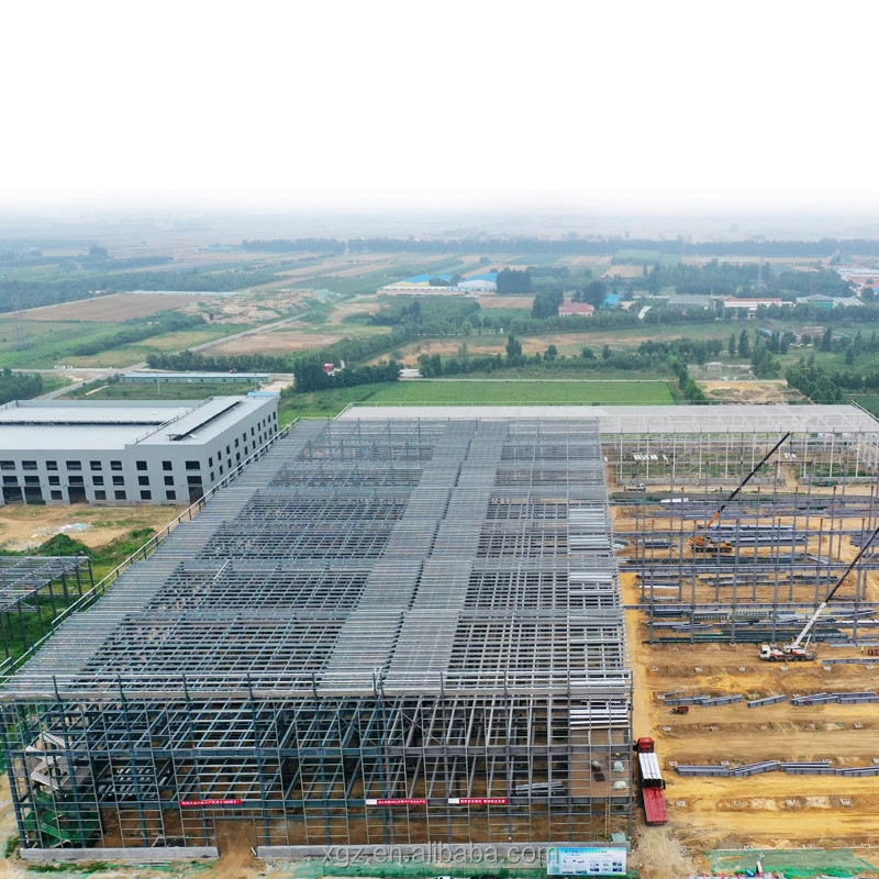 Сборная стальная конструкция, сборная мастерская и склад